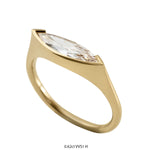 OOAK-Stream-Long-Marquise-Diamond-_-Gold-Engagement-Ring-top-shot-0.62ct-artemer-closeup