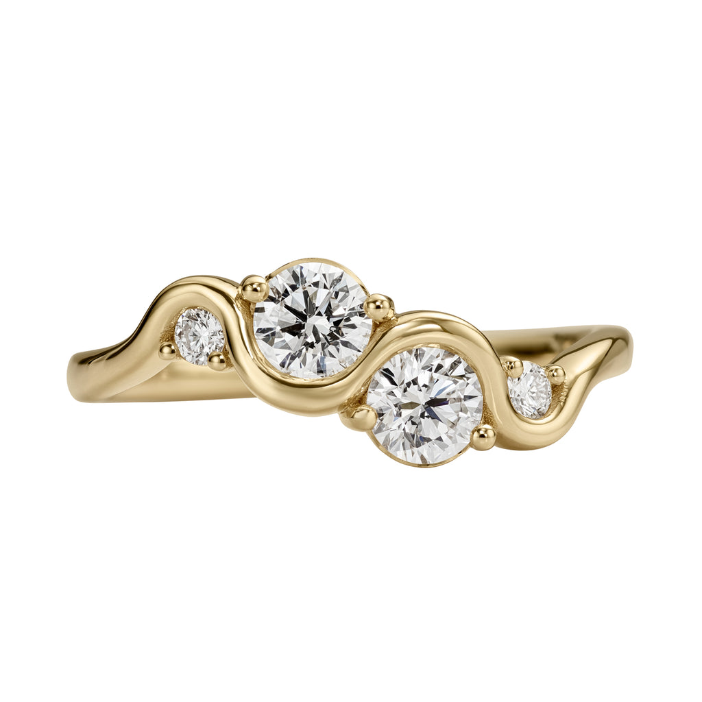 Oceania Brilliant Diamond Gold Ring – ARTEMER