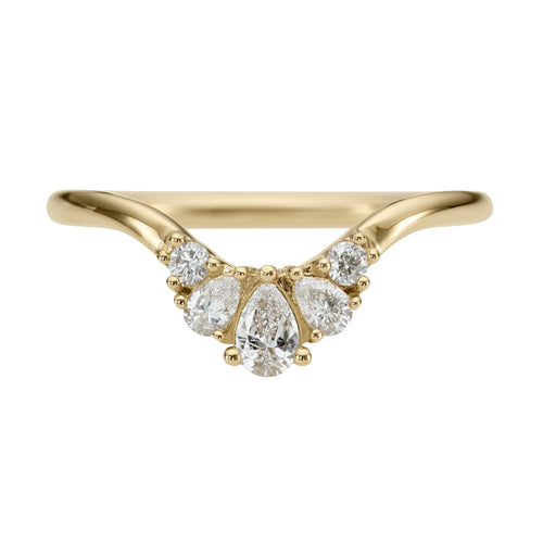 Pear-Brilliant-Diamond-Crown-Nesting-Wedding-Ring-closeup