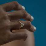 Pear-Brilliant-Diamond-Crown-Nesting-Wedding-Ring-side-shot