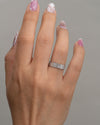 Platinum-Grid-Wide-Wedding-Band-On-Hand