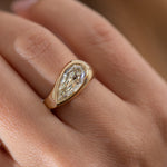 Step-Cut-Pear-Shape-Diamond-Solitaire-Ring-Side