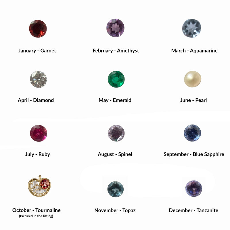 Sweet-Apple-Birthstone-Pendant-Necklace-With-Diamonds-Stone-Options