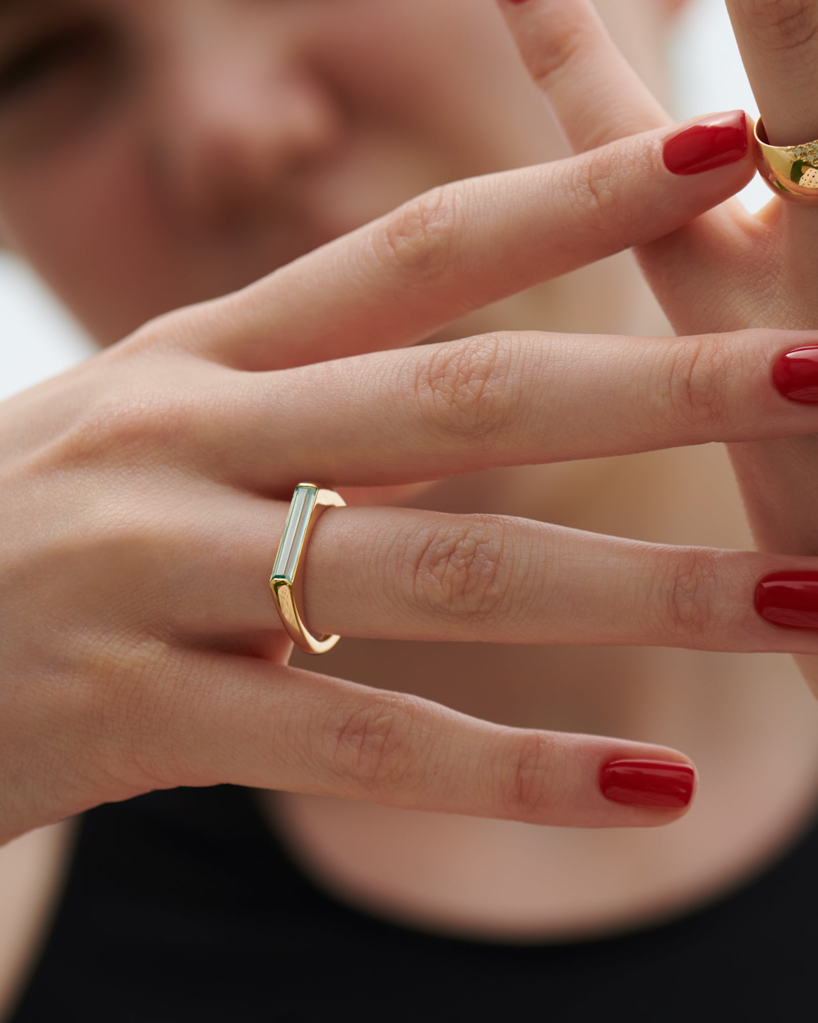 Mobius Wood Texture Wedding Band, Stacking Minimalist Gold Ring 3mm Ring |  Benati