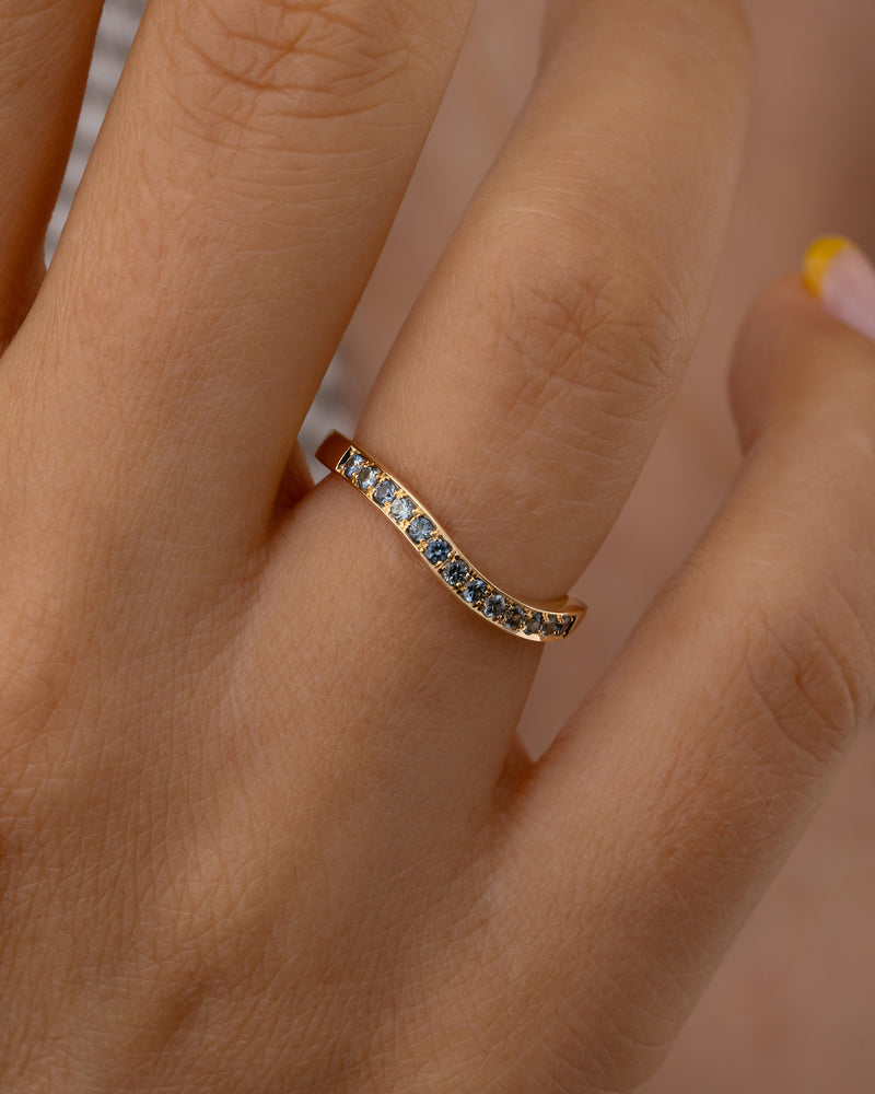Teal-Sapphire-Modern-Stacking-Ring-On-Hand