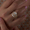 Unique-Half-Moon-Diamond-Engagement-Ring-Five-Diamond-Ring-top-shot-in-set