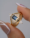 Veridian-Emerald-Cut-Parti-Sapphire-_-Diamond-Ring-Set-Holding