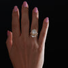 Vintage-Art-Deco-Ring-Baguette-Crown-Cluster-Engagement-Ring-in-set-top-shot