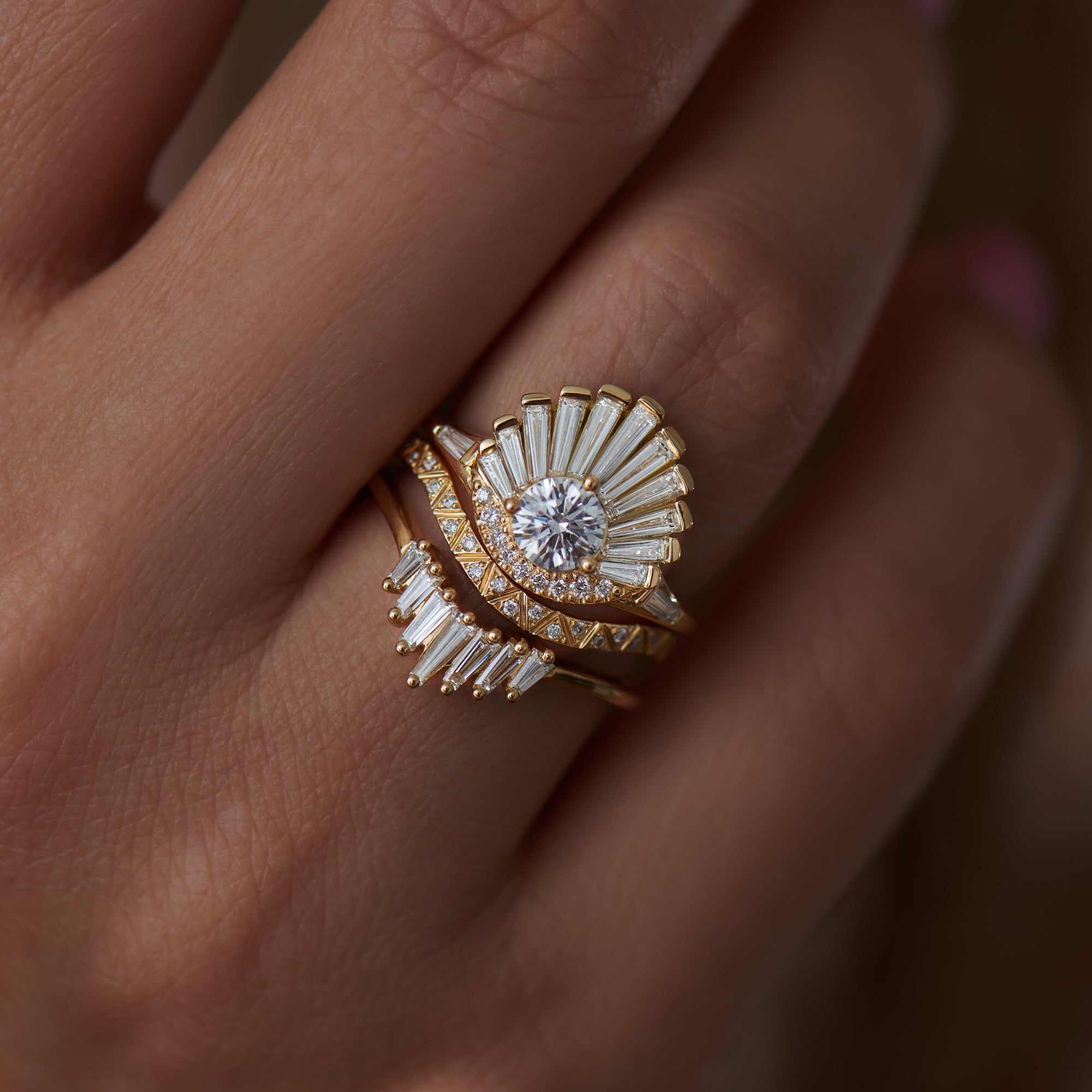 Alexis: Crown Wedding Ring - Diamond Eternity Ring | Ken & Dana Design