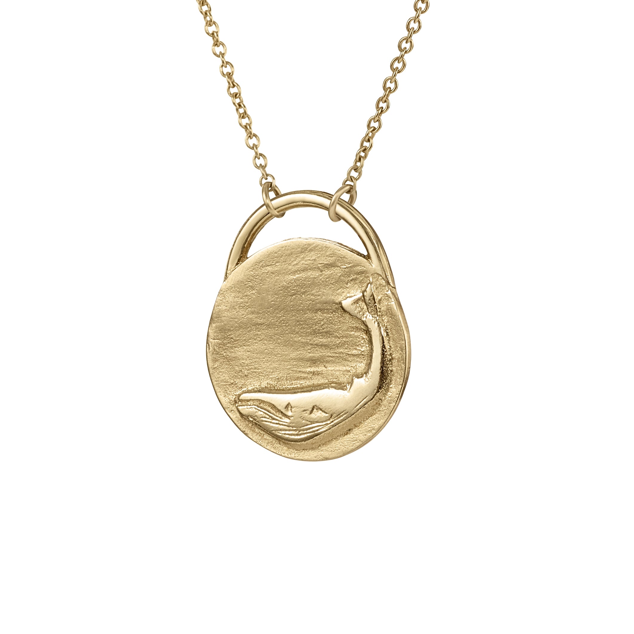 Gold Whale Necklace Packshot