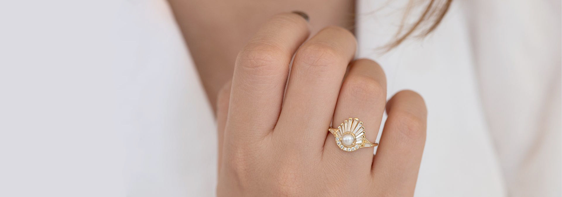 Seneca Ring | Asymmetrical Diamond Baguette Engagement Ring | 14k Recycled  Gold — Mineralogy