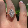 Salt-and-Pepper-Engagement-Ring-with-a-3-Carat-Marquise-Diamond-OOAK-VIDEO