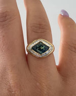 Aurora-Lozenge-Cut-Parti-Sapphire-&-Diamond-Ring-VIDEO