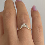 Pear-Brilliant-Diamond-Crown-Nesting-Wedding-Ring-video