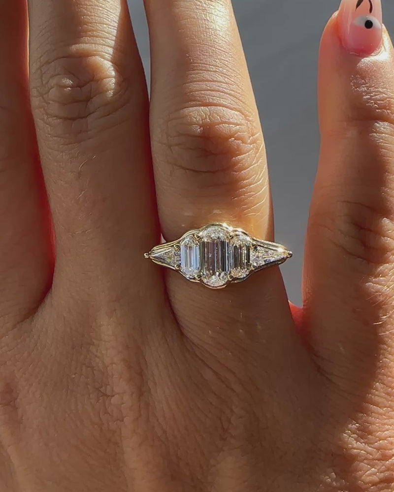 Hall-of-Mirrors-Step-Cut-Five-Diamond-Engagement-Ring-VIDEO