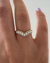 Seed-Pearl-Chevron-Gold-Band-VIDEO