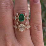 Oval-Emerald-Marquise-Brilliant-Diamond-Engagement-Ring-video