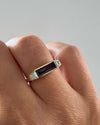 Mulberry-Spinel-&-Baguette-Diamond-Ring-in-18K-Gold-VIDEO