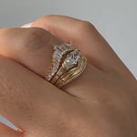 Solitaire Oval Diamond Engagement Ring - Elongated Oval Diamond Ring - OOAK