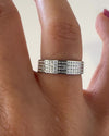 Platinum-Grid-Wide-Wedding-Band-VIDEO
