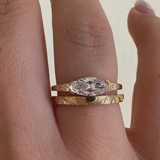 Solitaire-Oval-Diamond-Engagement-Ring-Elongated-Oval-Diamond-Ring-OOAK-VIDEO