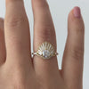 Vintage-Art-Deco-Ring-Baguette-Crown-Cluster-Engagement-Ring-VIDEO