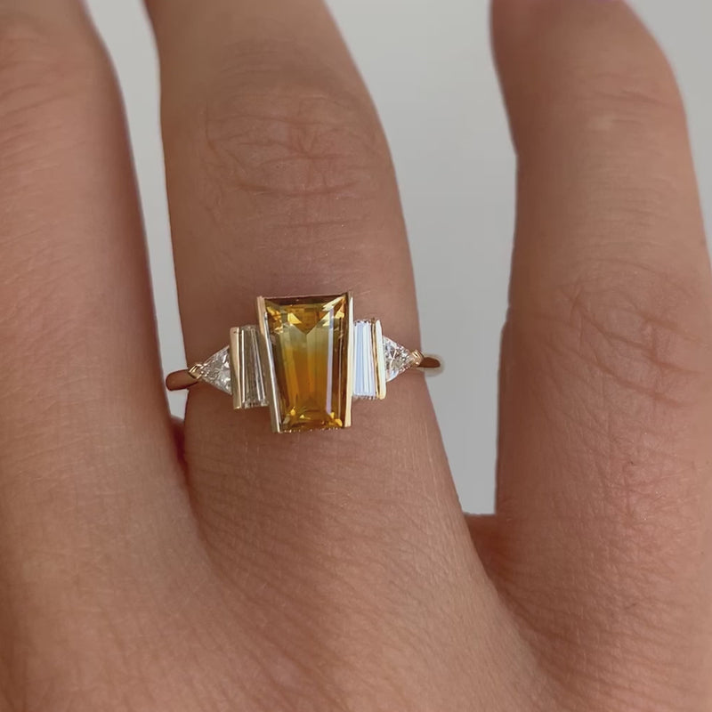 Sleek Elvish Engagement Ring, Yellow Gold – Jens Hansen