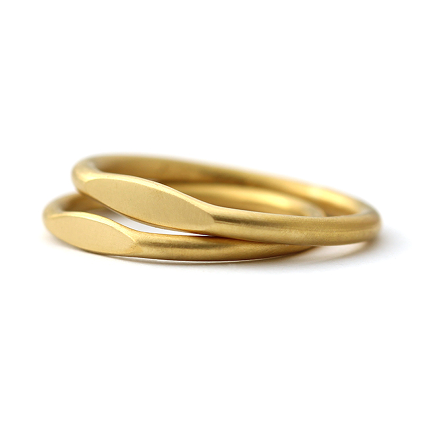 Wedding Ring Set in 22K Gold Wedding Bands His and Hers ARTEMER