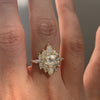 Mirrored-Marquise-Cluster-Engagement-Ring-with-a-1ct-Hexagon-Diamond-Centerpiece-VIDEO