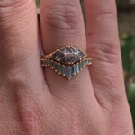 Salt-&-Pepper-Diamond-Dome-Ring-with-Gold-Accents-video