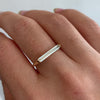 Solitaire-Engagement-Ring-with-OOAK-Long-Baguette-Diamond-VIDEO