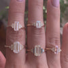 Petal Morganite & Diamond Engagement Ring
