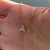 Personalized-Initial-Necklace-with-Baguette-Diamonds-video-A