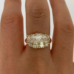 Interlaced Pear Diamond Engagement Ring