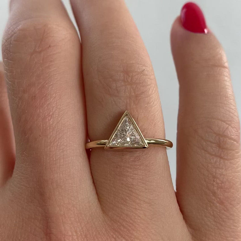 Trillion-Diamond-Ring-Simple-Engagement-Ring-video
