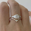 Classic-Emerald-Cut-Engagement-Ring-with-Tapered-Needle-Baguette-Diamonds-video-in-set