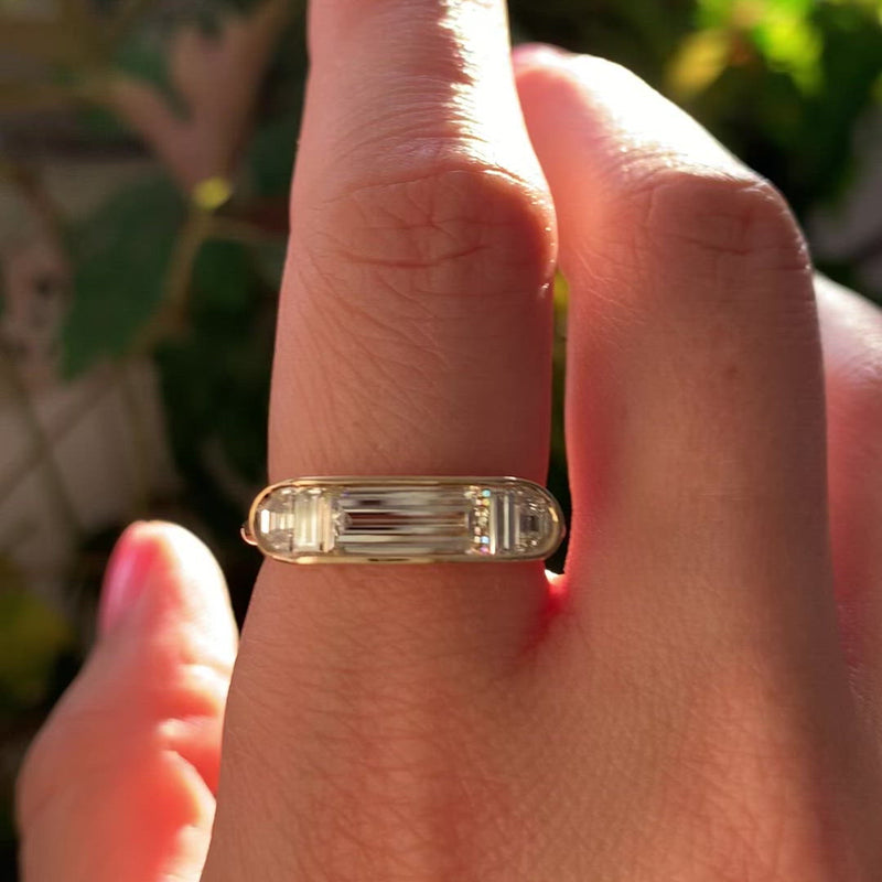 Framed-Horizontal-Engagement-Ring-with-Half-Moon-and-Baguette-Diamonds-video