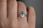 Aquamarine Engagement Ring In A Set