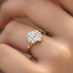 Art-Deco-Engagement-Ring-with-Asymmetrical-Baguette-Diamonds-sparking