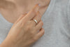 Art Deco Engagement Ring - Diamond Tiara on Hand 