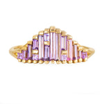 Art Deco Sapphire Ring in Lilac 
