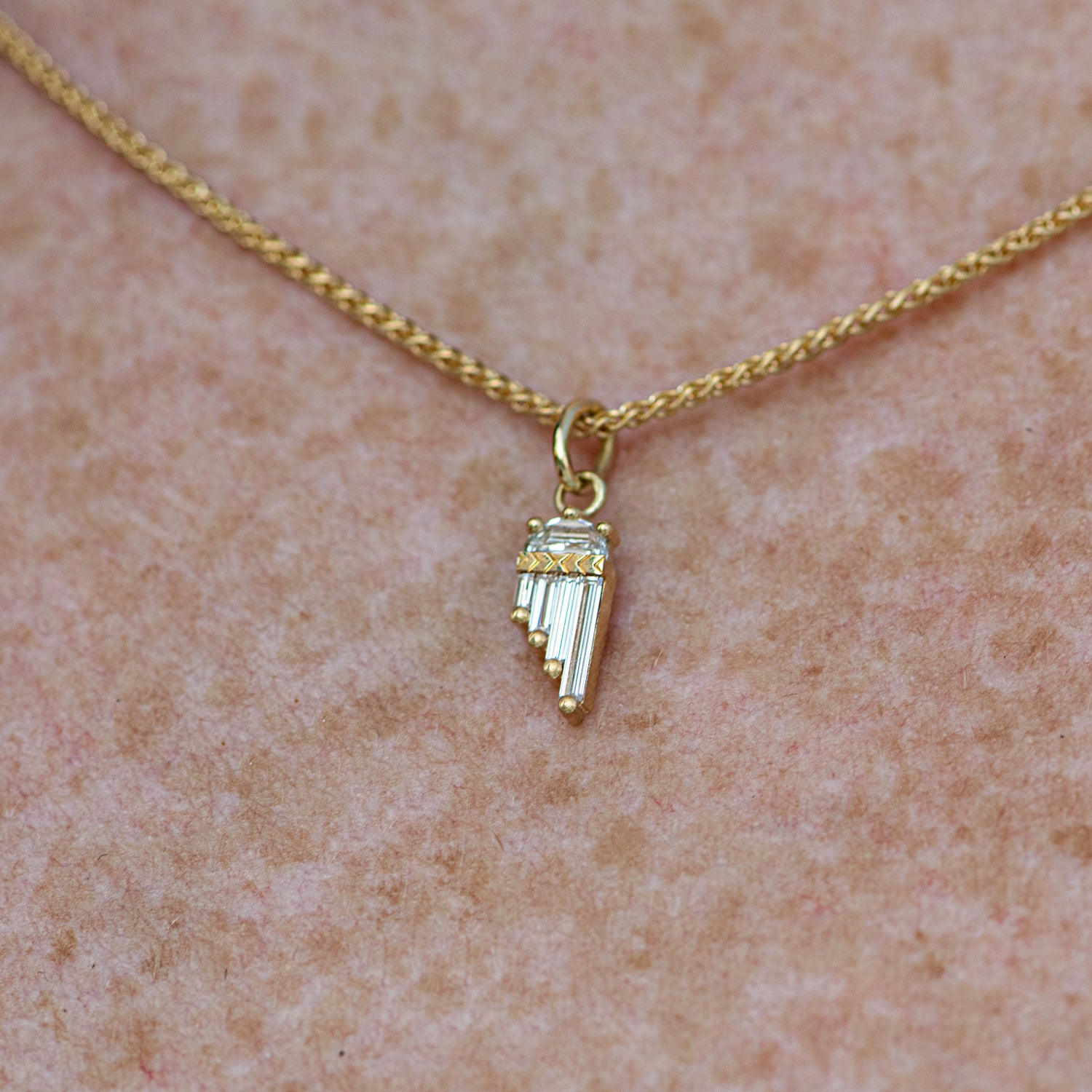 Tarot Moon Pendant Necklace in Gold – Designer Boutique International