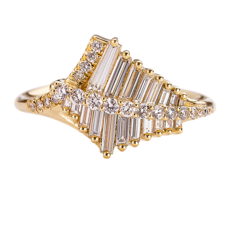 Asymmetrical-Baguette-Cluster-Ring-with-Round-Diamond-Beams-closeup