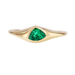 Axis Triangle Cut Emerald Engagement Ring – ARTEMER