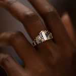 Baguette Cut Sapphire and Diamond Tiara Ring – ARTEMER