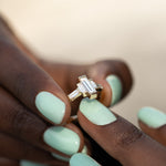 Baguette-Diamond-Engagement-Ring-with-Golden-Framework-side-shot