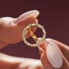 Baguette-Diamond-and-Gold-Circle-Statement-Ring-sisde-shot