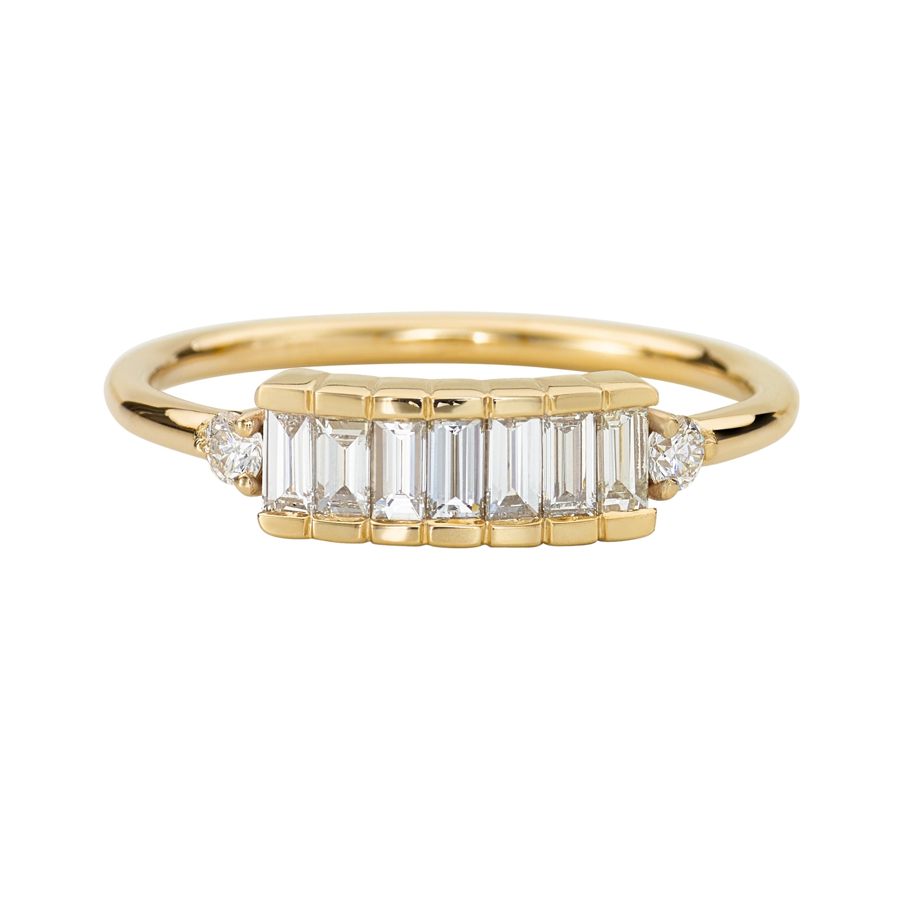 0.35ct Fine Baguette Diamond Channel-Set Anniversary Wedding Band Ring