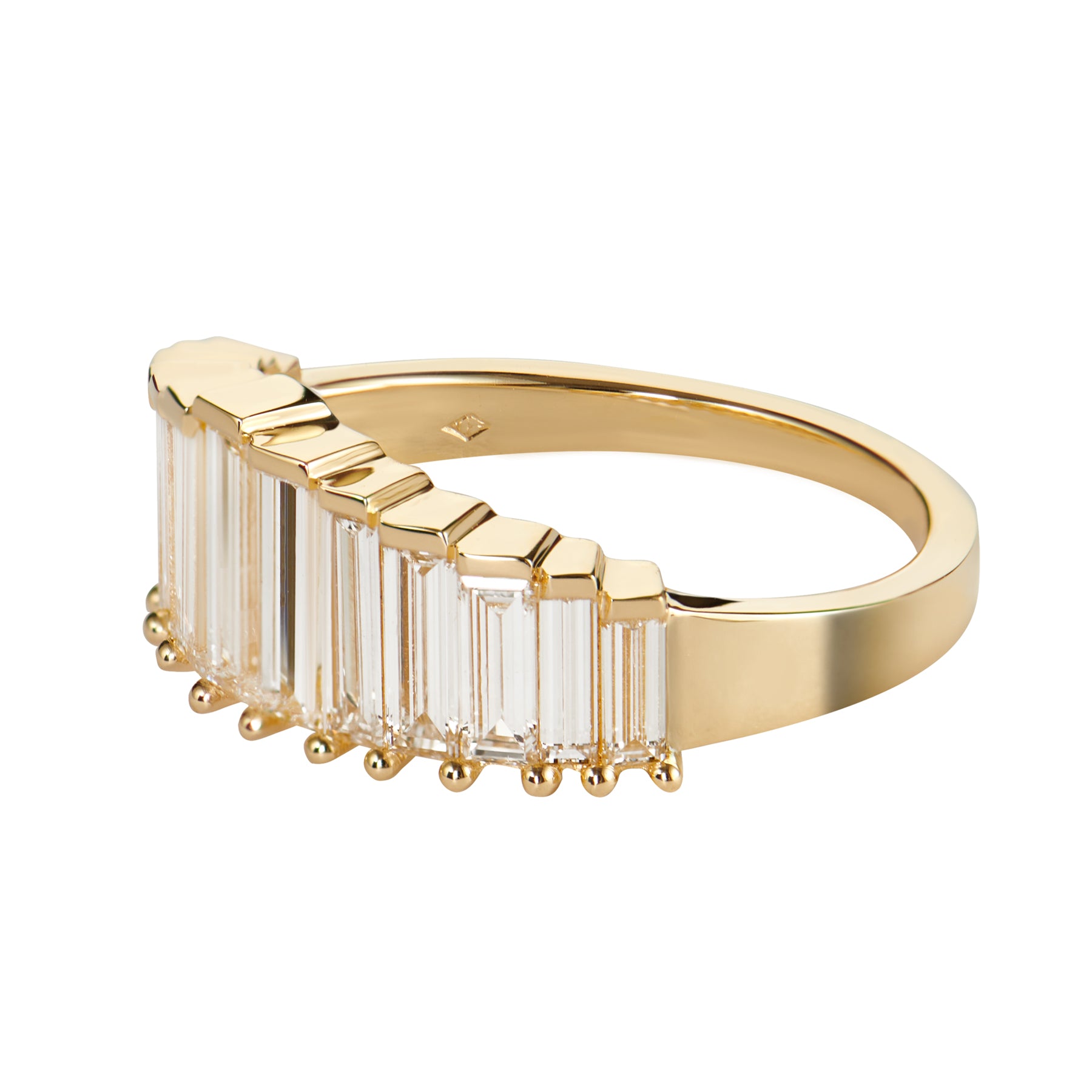 Platinum Sapphire and Diamond Twist Eternity Ring — Form Bespoke Jewellers