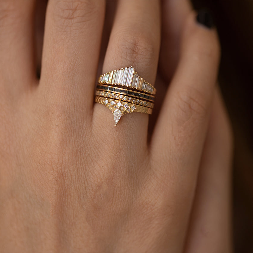 Art Deco Baguette Diamond Eternity Ring. Full Hoop Eternity Platinum  Wedding Ring, Channel Set Baguettes, Circa 1920s. - Addy's Vintage